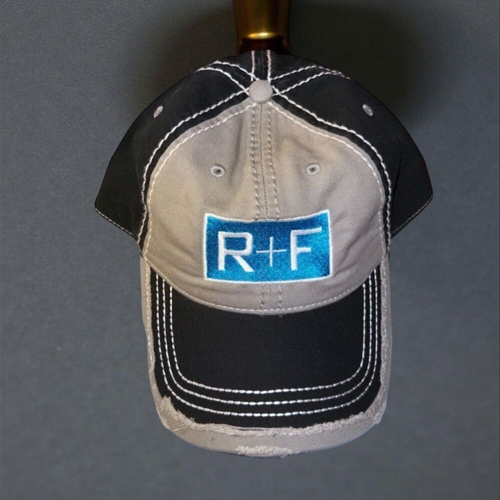 NWOT Rodan and Fields R+F Adjustable Cap Tan/Black Distressed